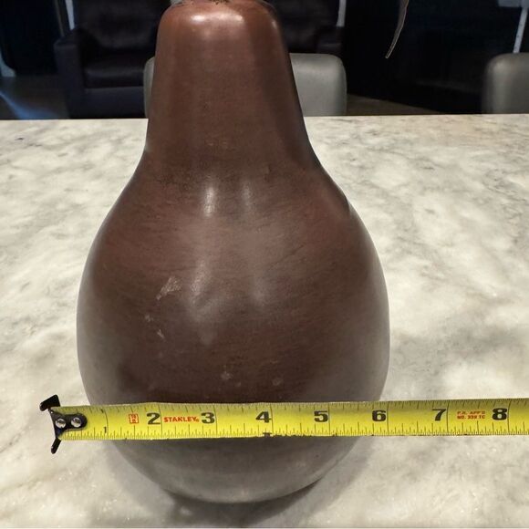 Large Decorative Bronze Colored Pear - Picture 5 of 7